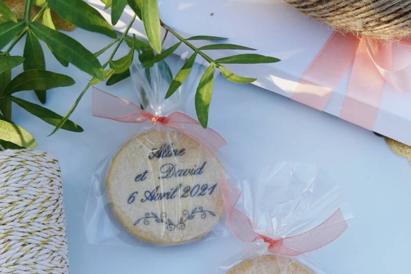 Cadeau invité mariage 2sablés