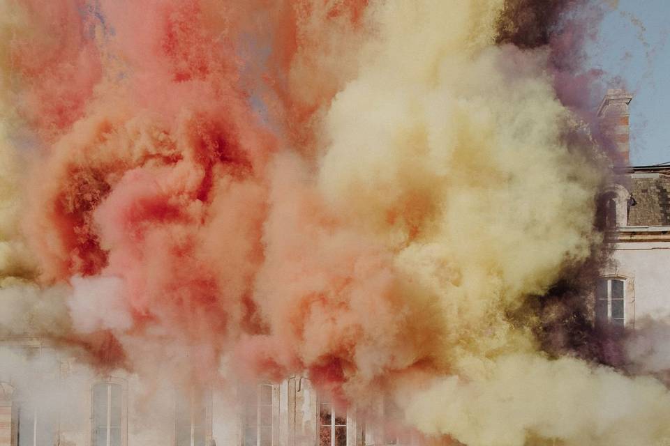 Fumigène mariage