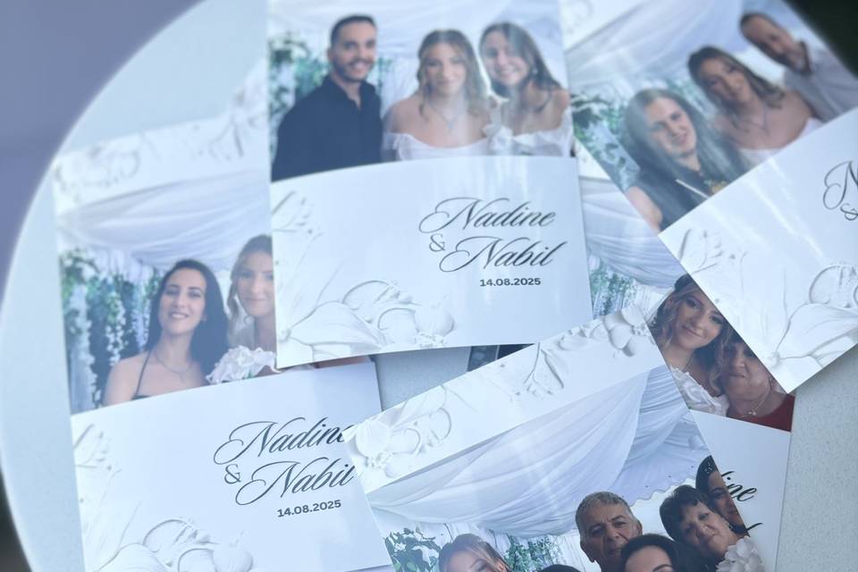 Photos prises avec le photoboo
