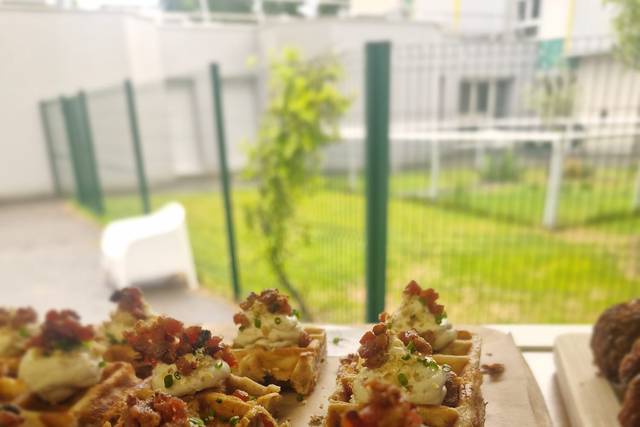 Mini gaufres salées