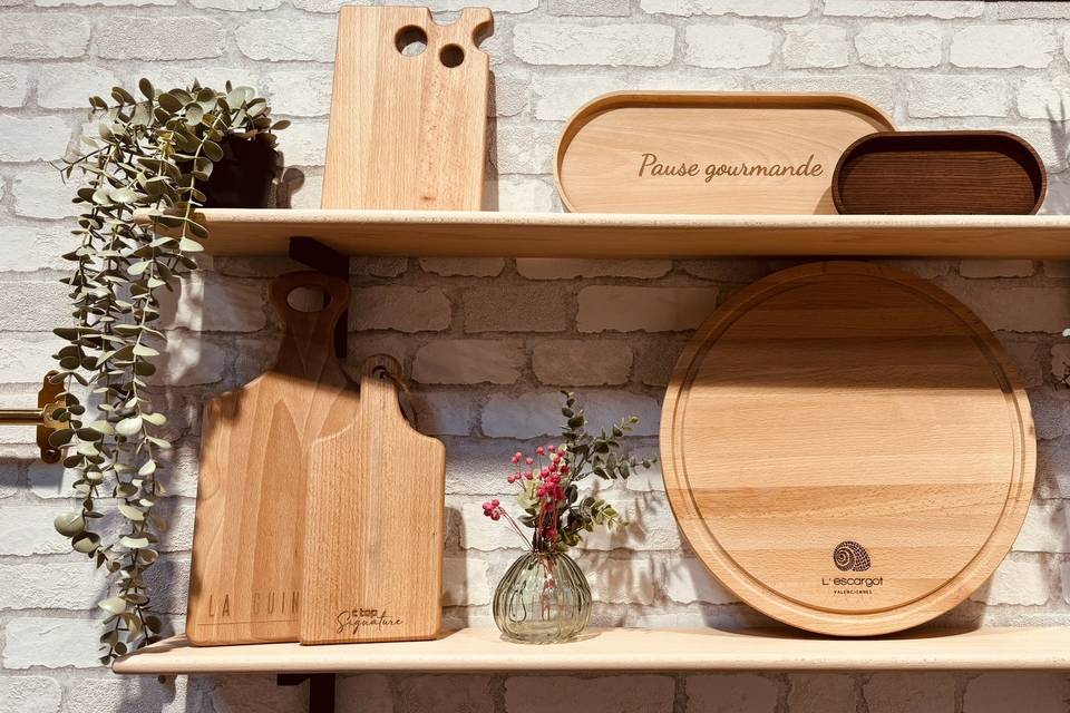 Notre collection de plateaux