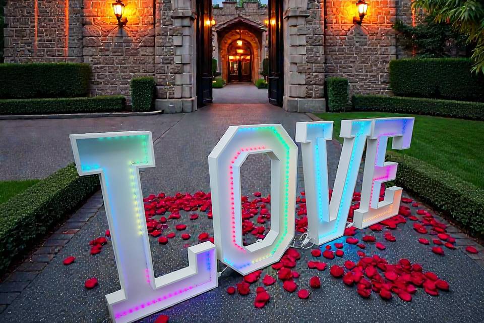 Lettres LOVE location