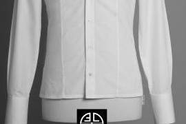 Chemise blanche double col