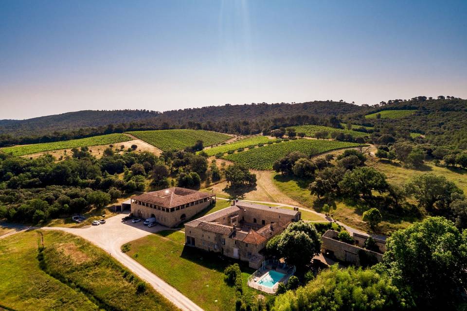 Vue aérienne domaine