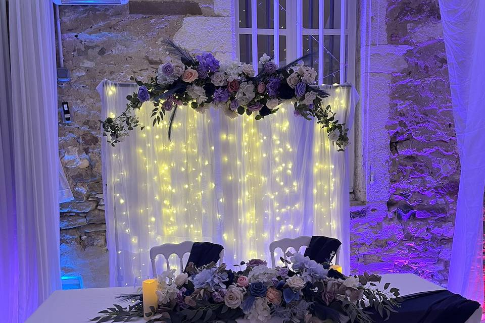 Table des mariés