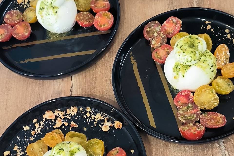 Meli mélo tomates burrata