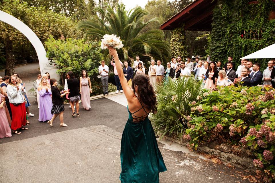 Le lancé de bouquet