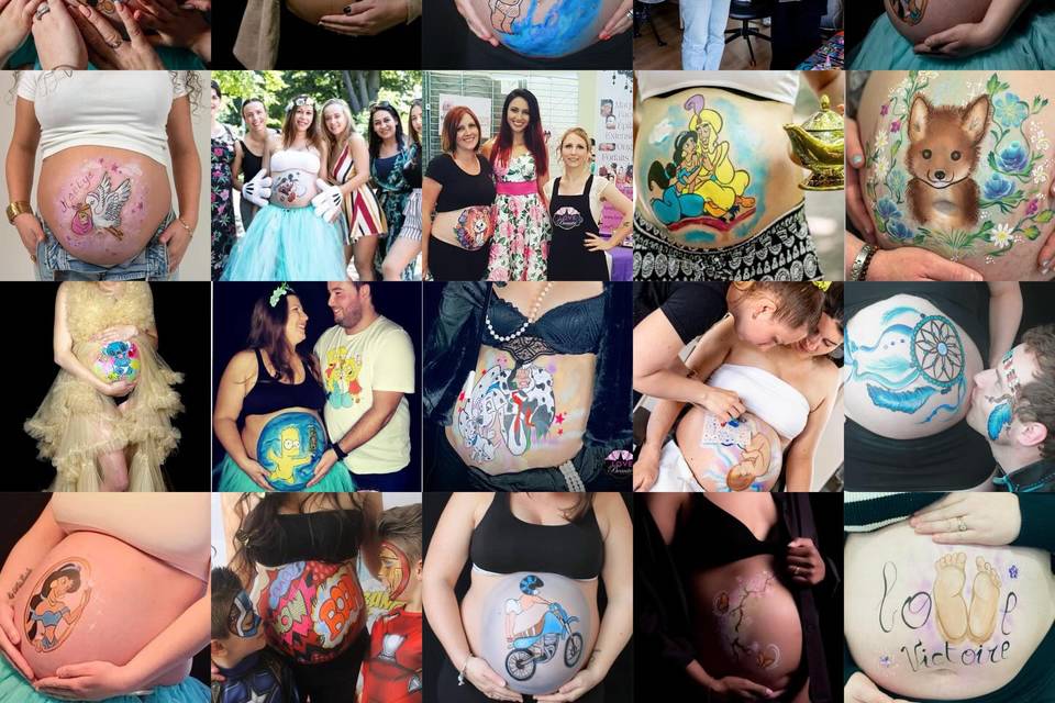 BELLY PAINTING ANIMATION