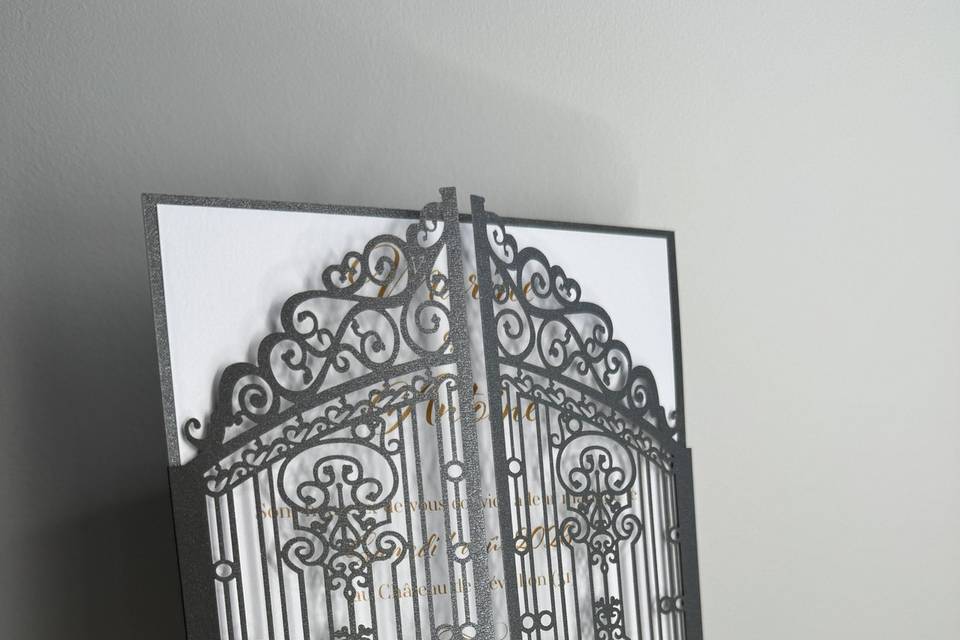 Faire part mariage porte
