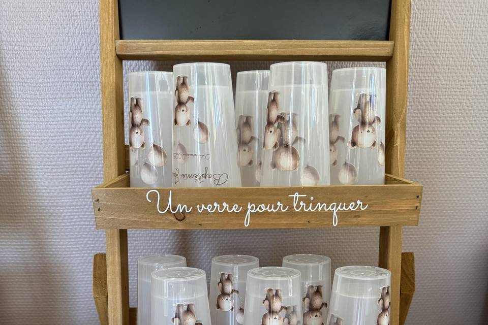 Stickers et gobelet