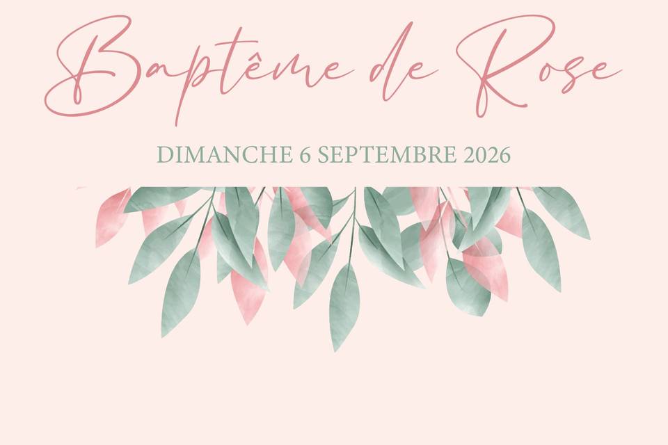 Save the date rose