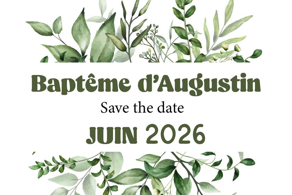 Save the date numérique