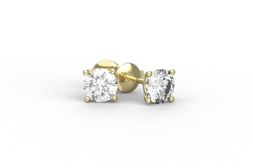 Boucles d'oreilles diamants 1