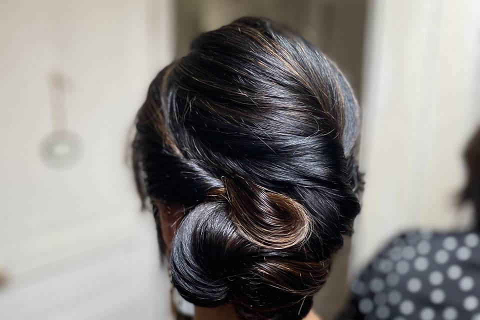 Chignon coté invité