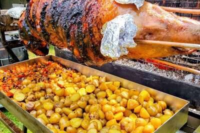 Broche agneau ou cochon