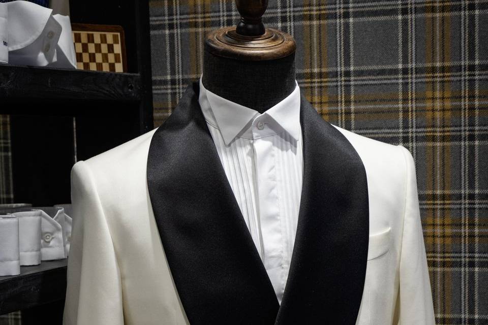 Costume_mariage_blanc_noir_soie_satine
