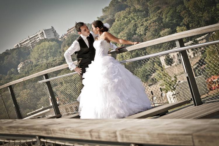 Photo mariage quai Lyon