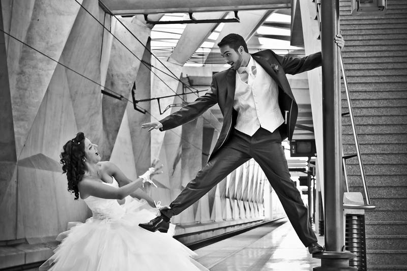 Photo mariage gare de Lyon