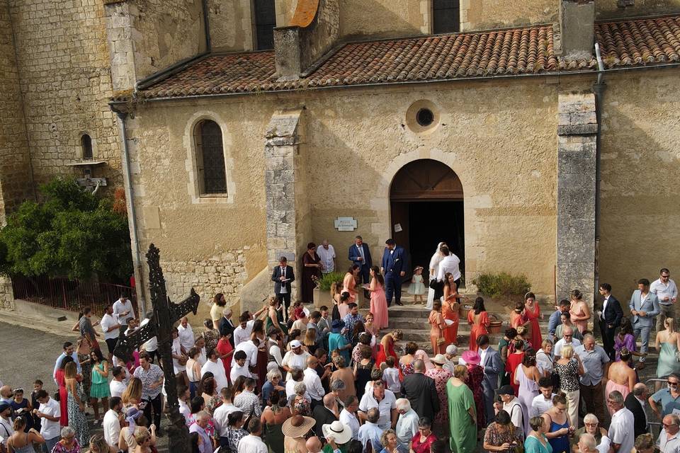 Sortie de l'église