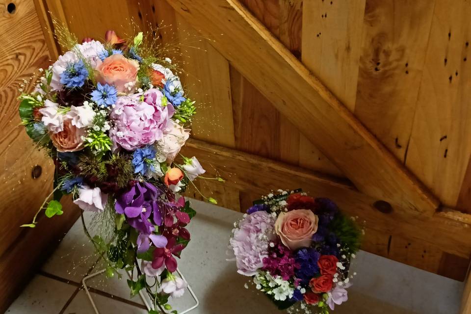 Bouquet de mariée et a jeter