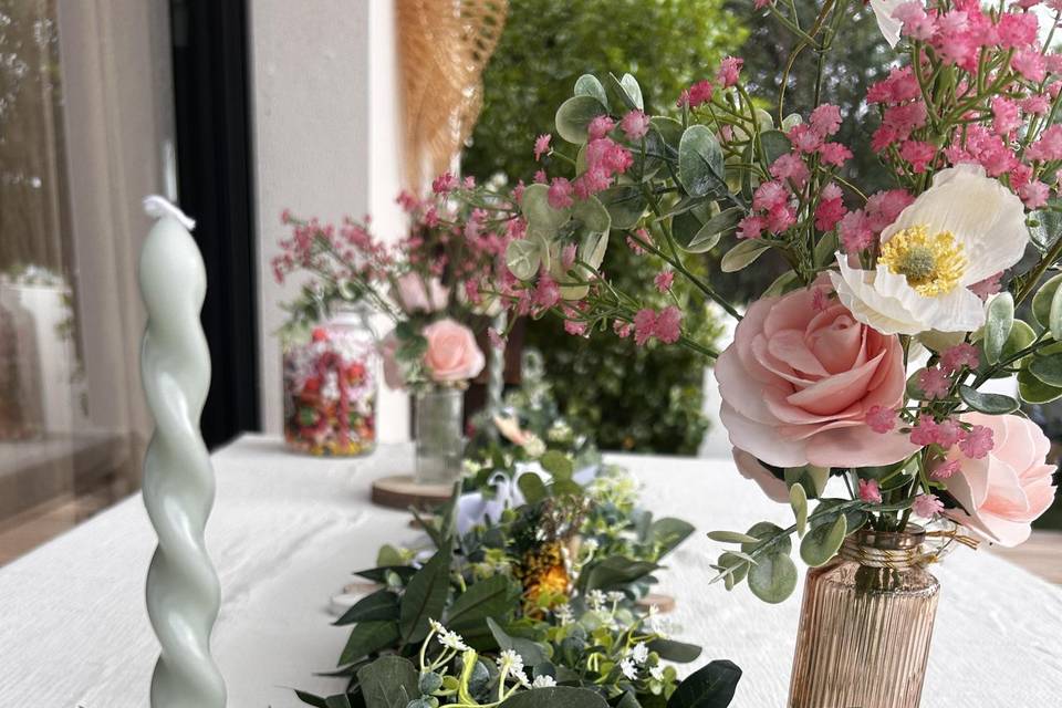 Déco table champêtre