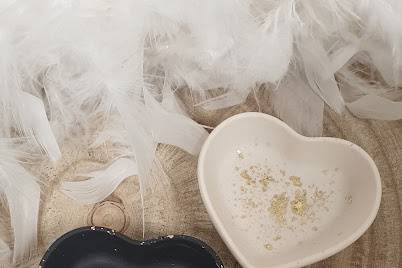 Coupelle cœur jesmonite