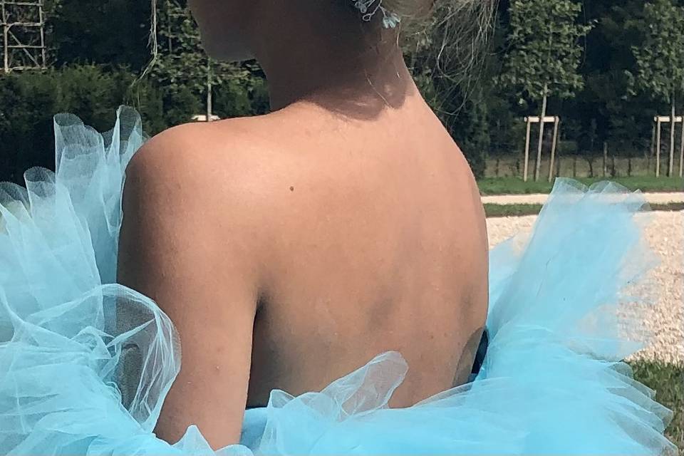 Chignon et bijou de tête