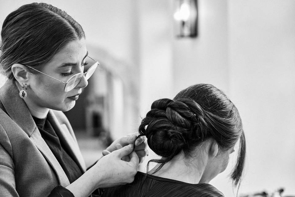 Coiffure de la mariée