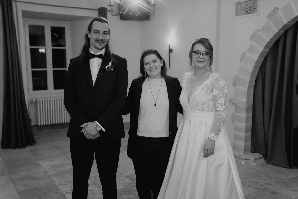 Wedding planner et ses mariés