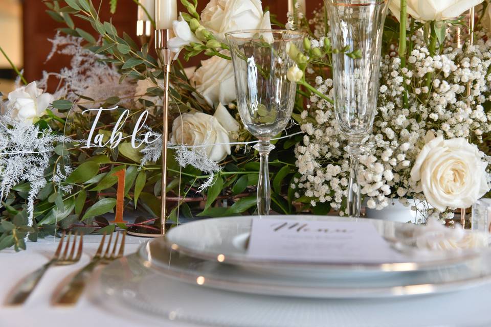 Table d'honneur décoration