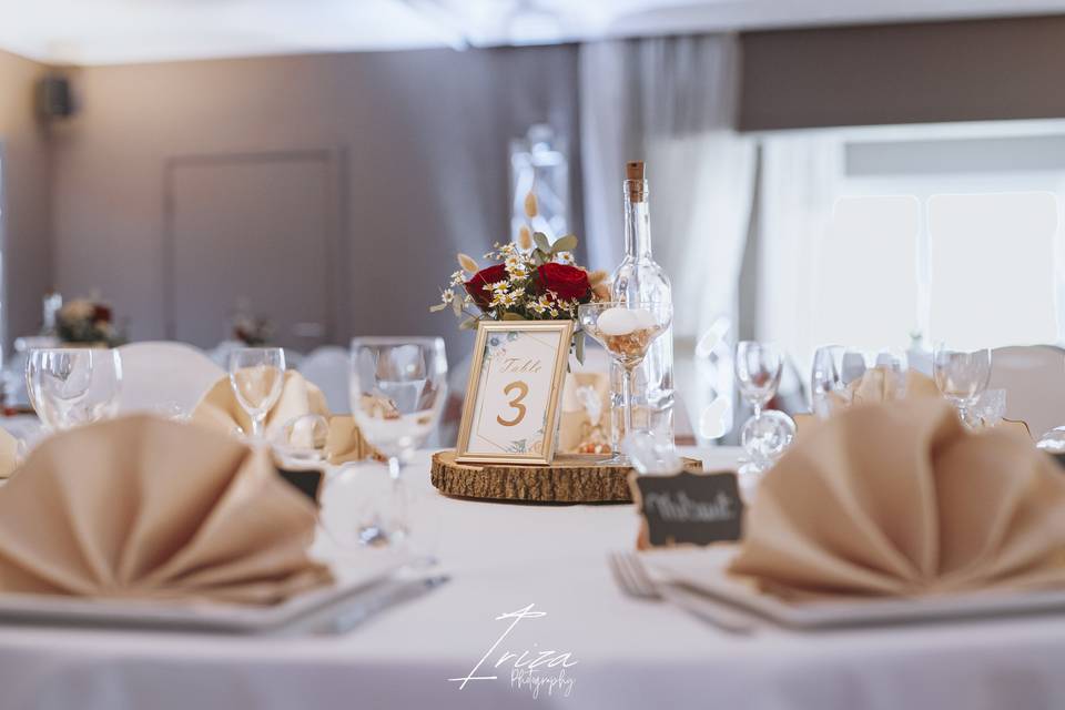 Décoration table invités