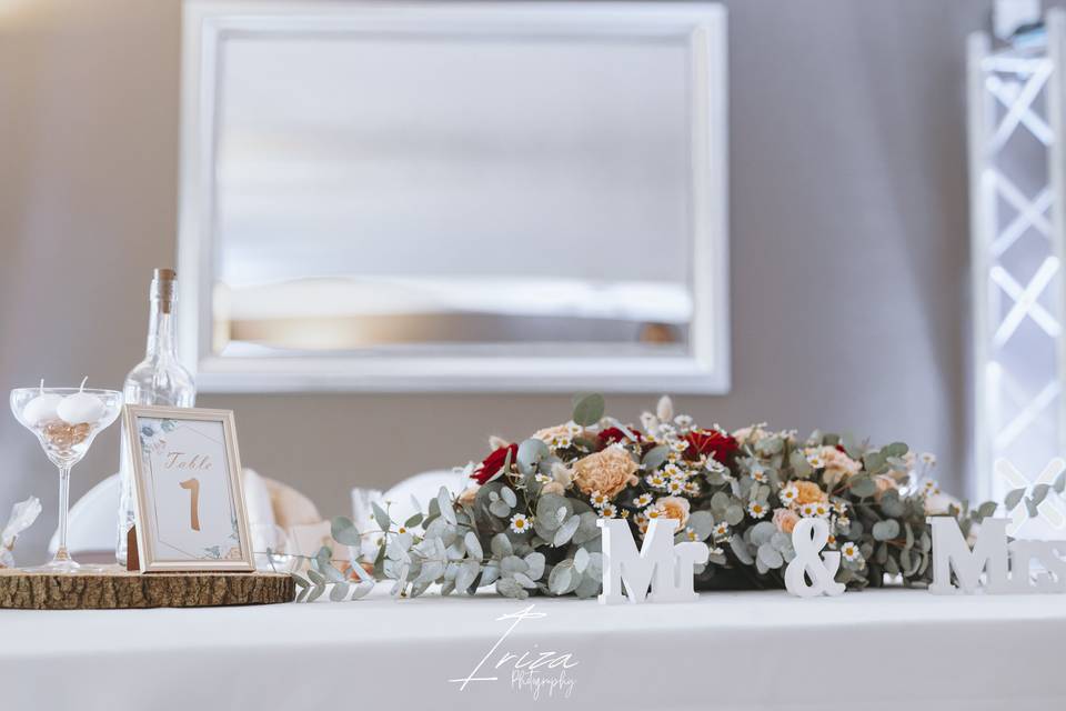 V&M table d'honneur