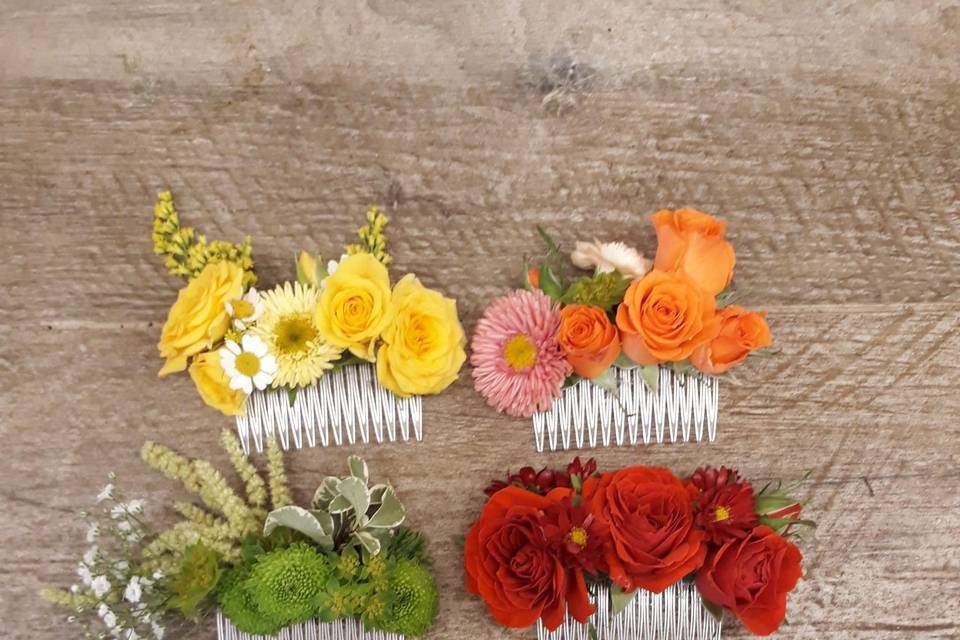 Peignes de fleurs