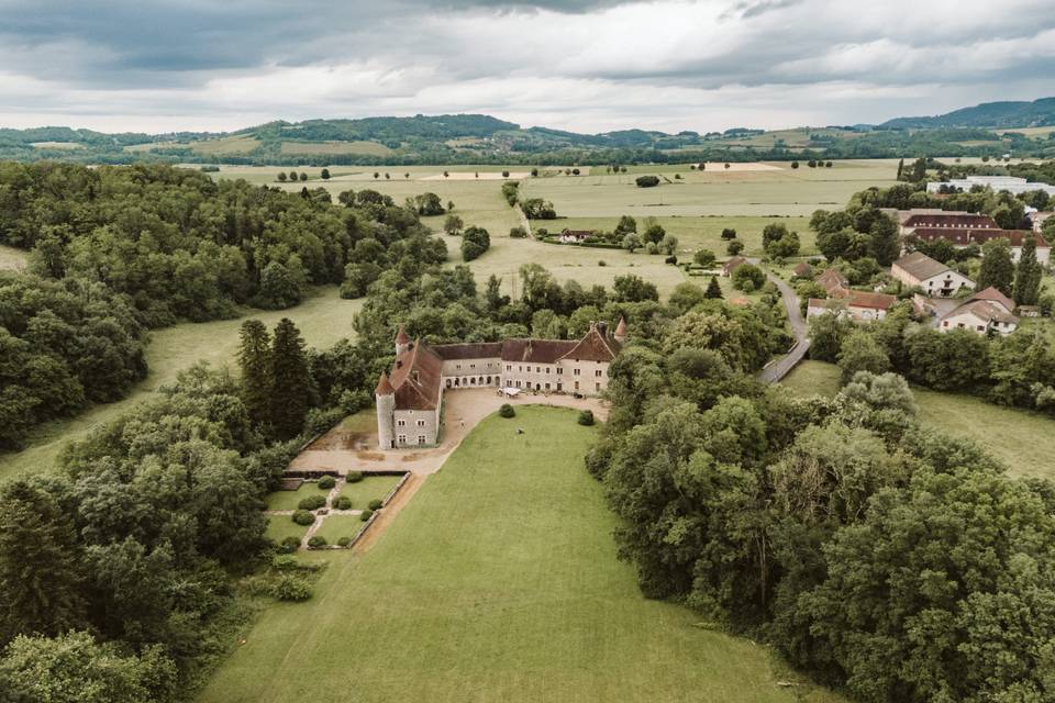 Vue aérienne du domaine