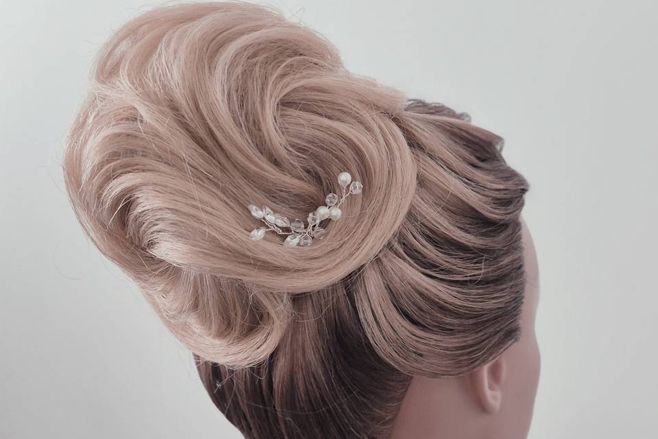 Chignon haut 3d
