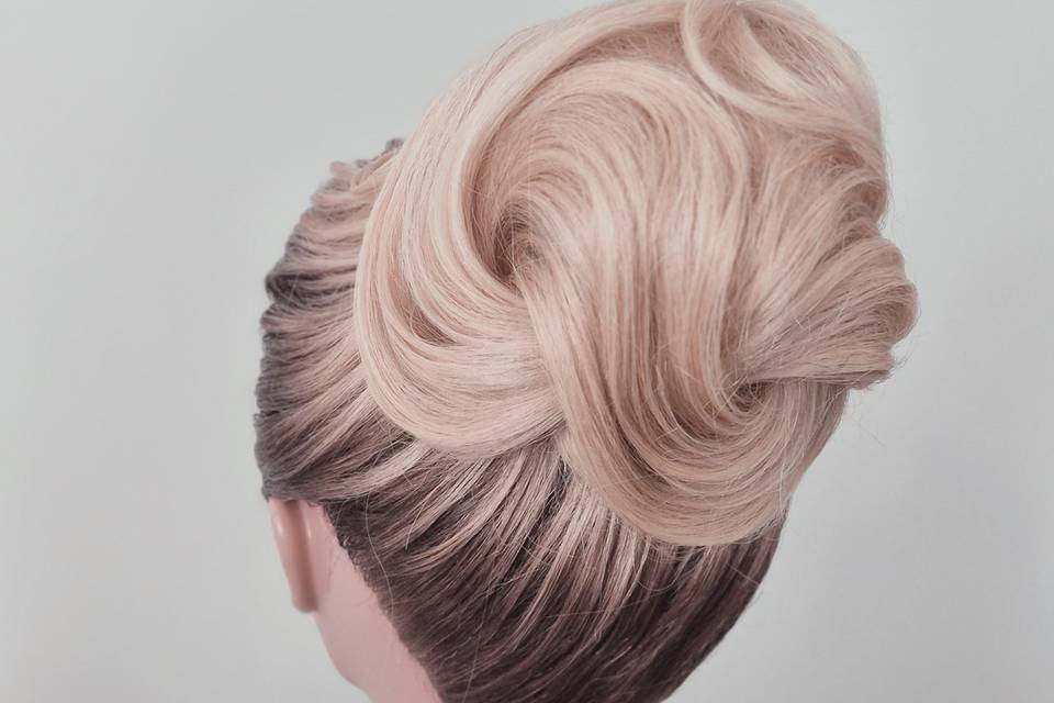 Chignon haut 3D