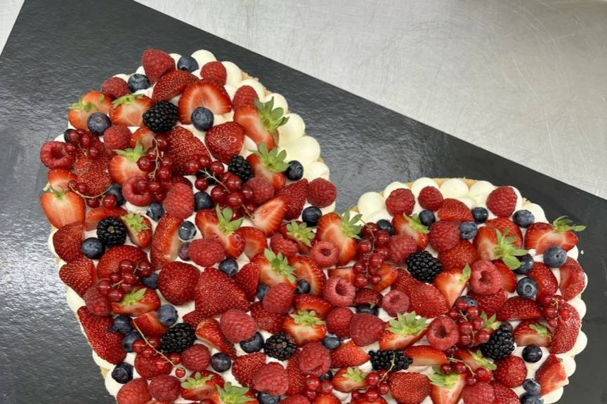 Coeur fruits rouge