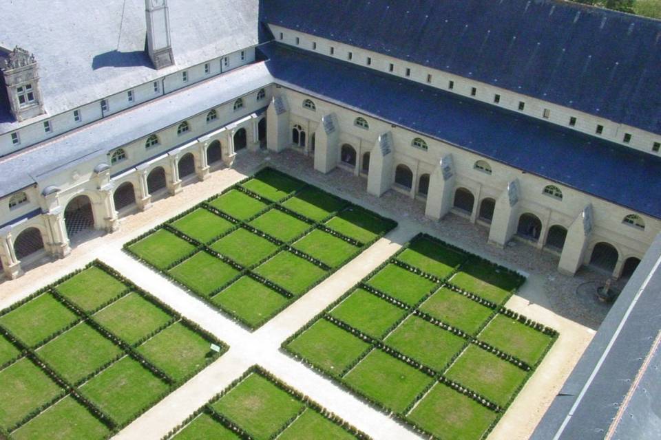 Le cloître vu du ciel