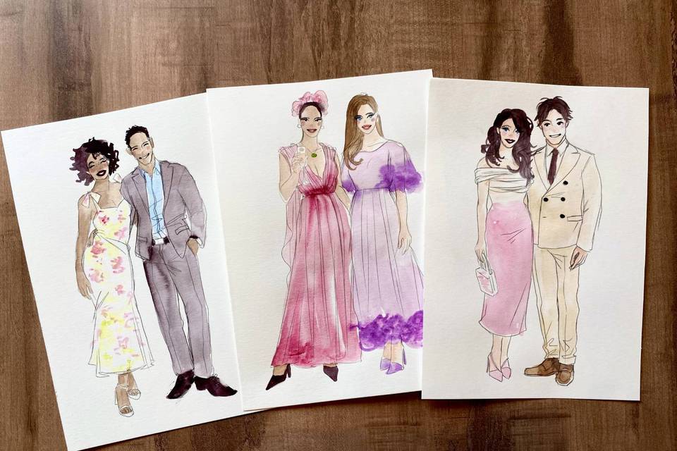 Couple illustration mariage