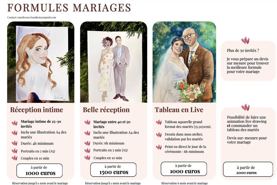 Formules Mariage