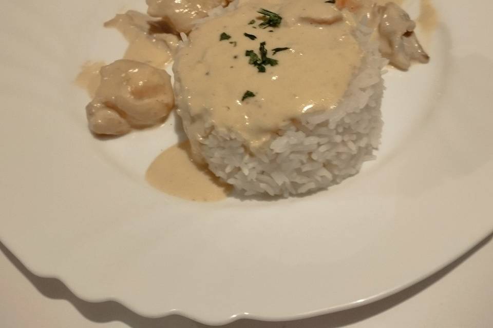 Risotto au poulet