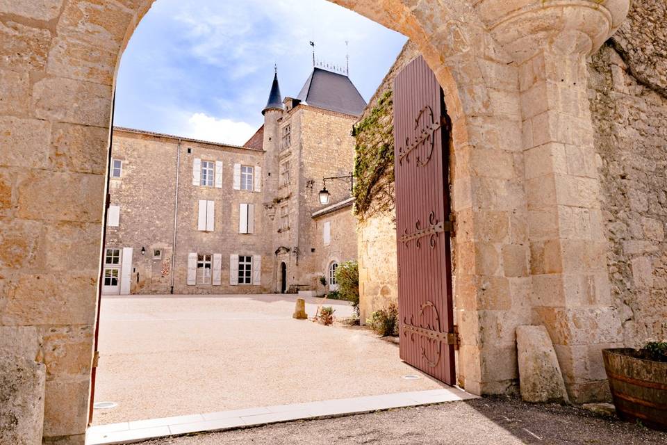 Vue cour intérieure du château