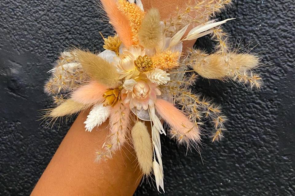 Bracelet fleurs séchées