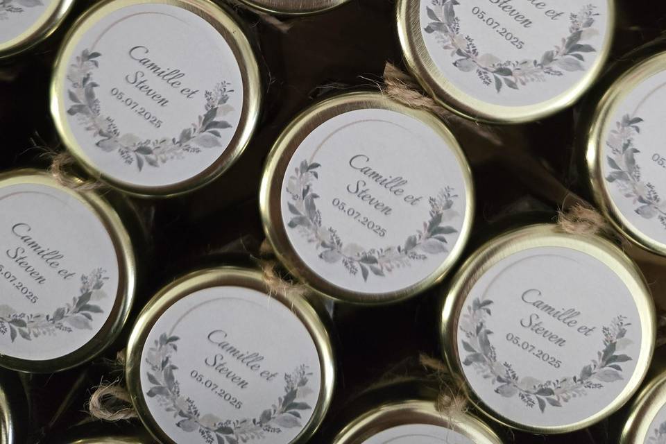 Caramel mariage champetre