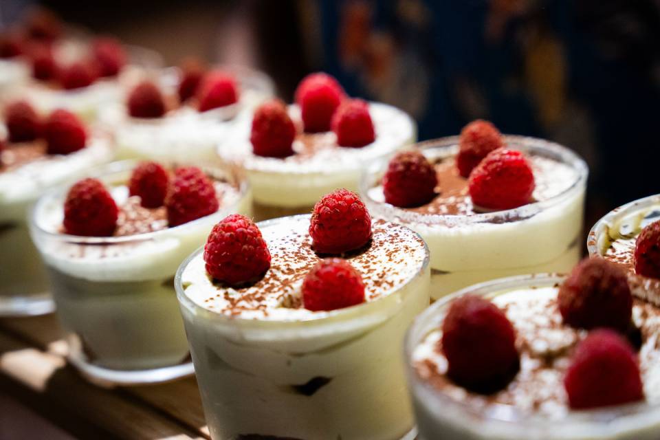 Tiramisu pistache framboise