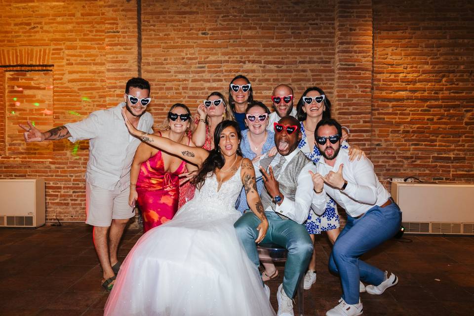 Photo de groupe créative