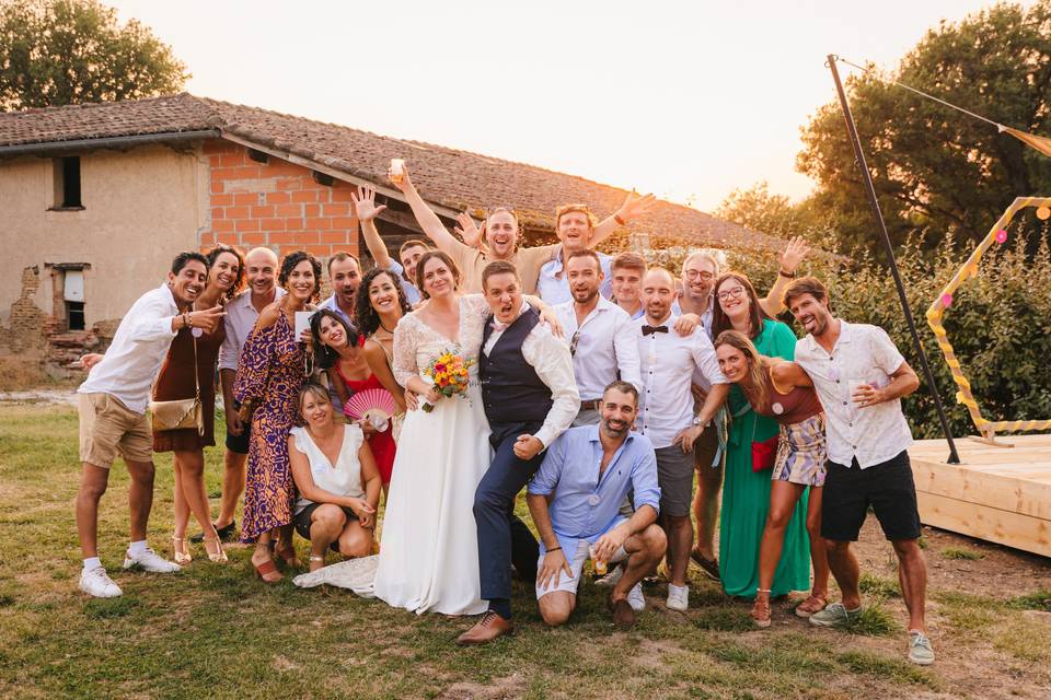 Photo de groupe créative