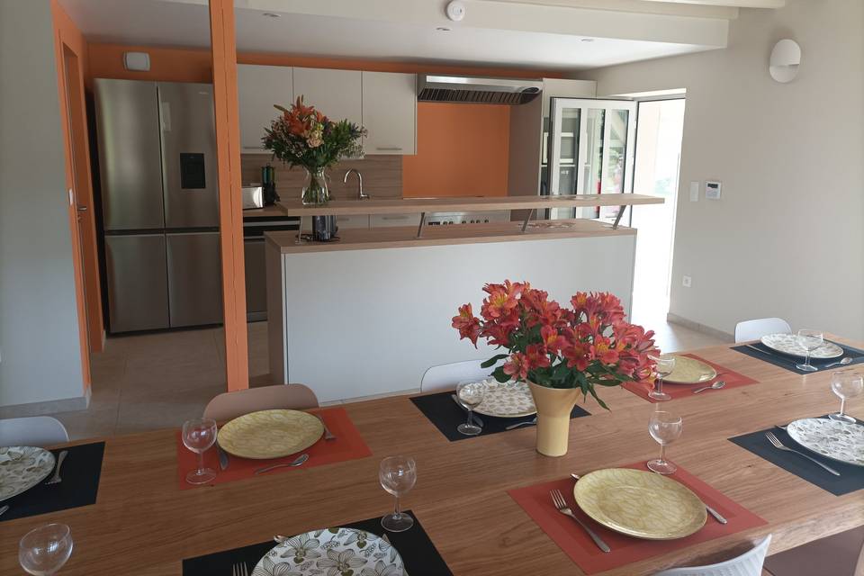 Cuisine du gîte.