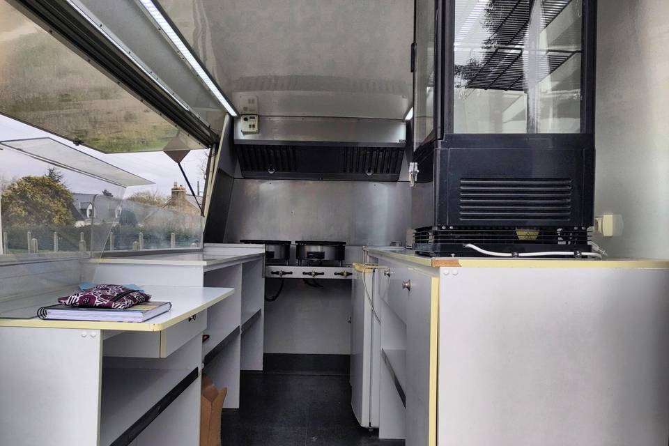 Intérieur du food truck