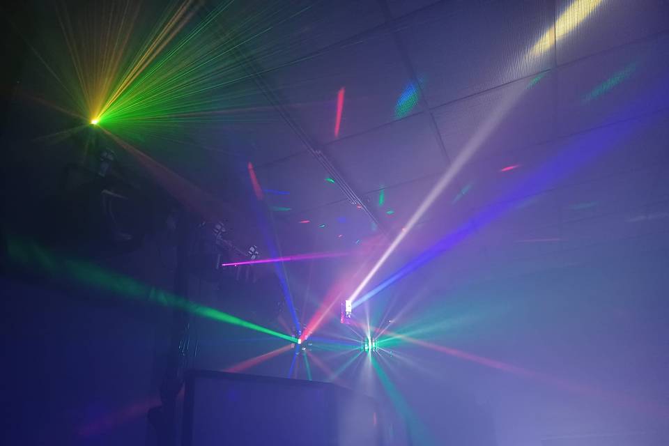 Jeux de lumières laser